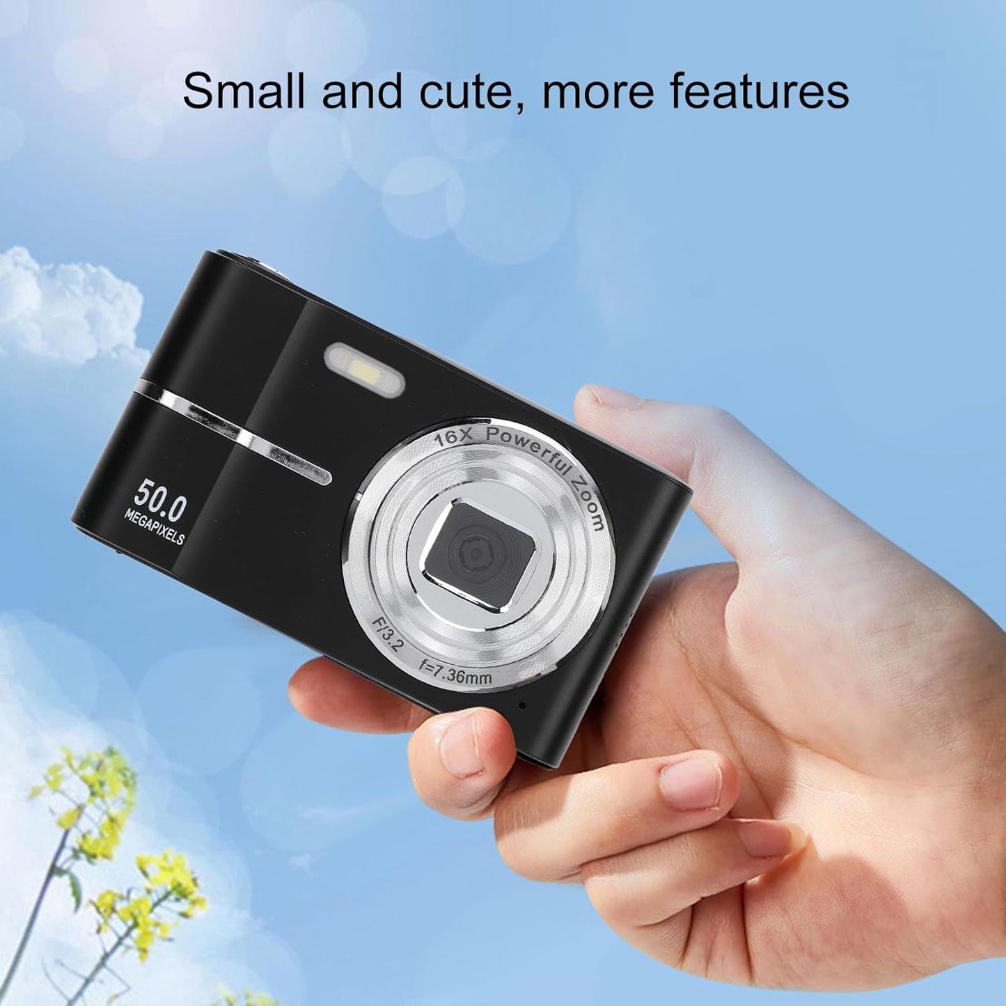 Cámara Digital FHD 1080P de Bolsillo negra