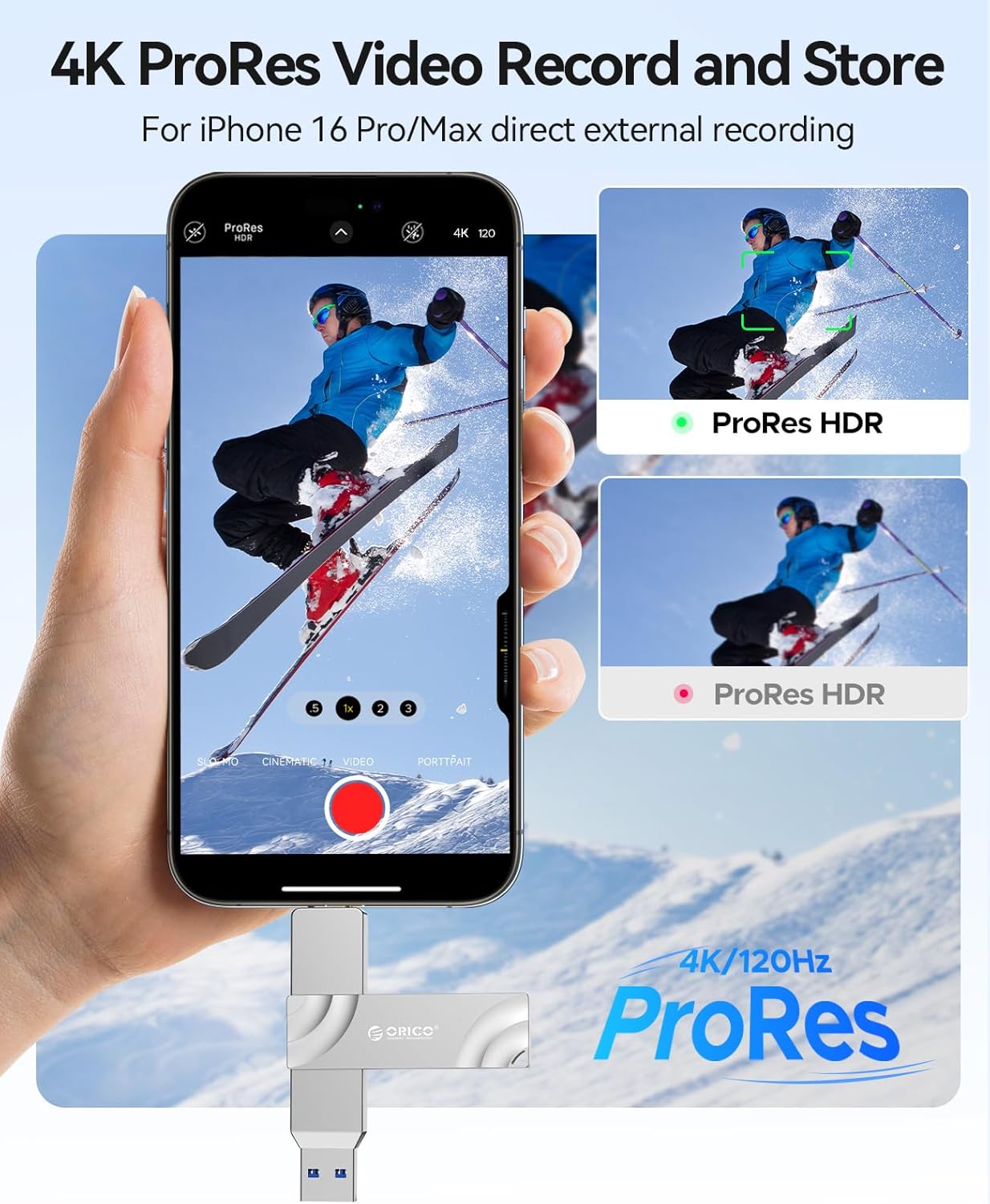 ORICO Unidad de estado sólido externa de 1 TB