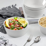 Juego 4 Cuencos Grandes 1.5L de 8" Pasta Sopa Ensalada VIDALENA