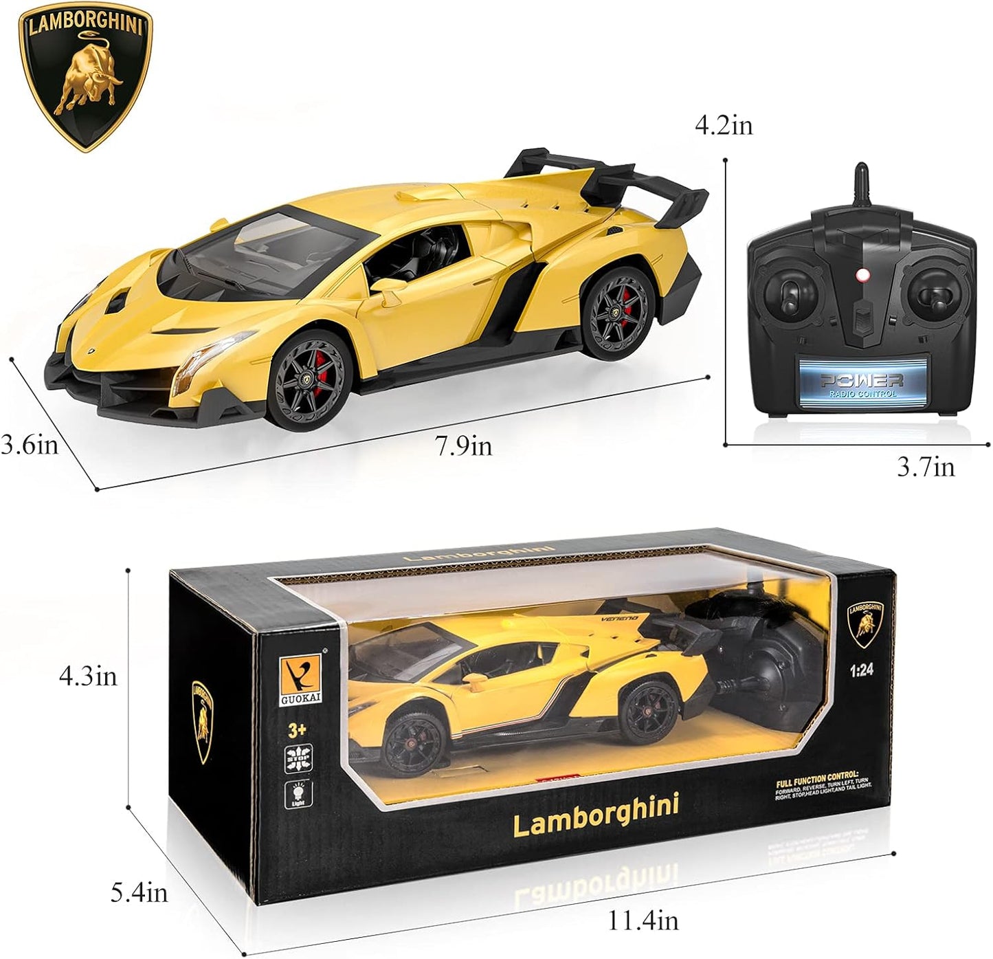 Lamborghini de juguete escala 1:24 (USADO)