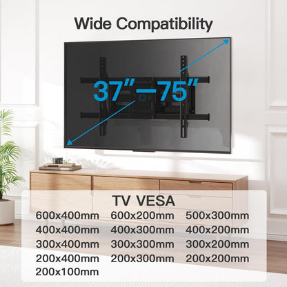 Soporte de pared para TV de 37-75 pulgadas de hasta 125 libras, PILFK1 PIPISEHL