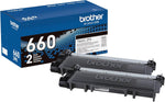 Cartuchos de tóner Brother Negro, Alto Rendimiento, TN660 2pack.