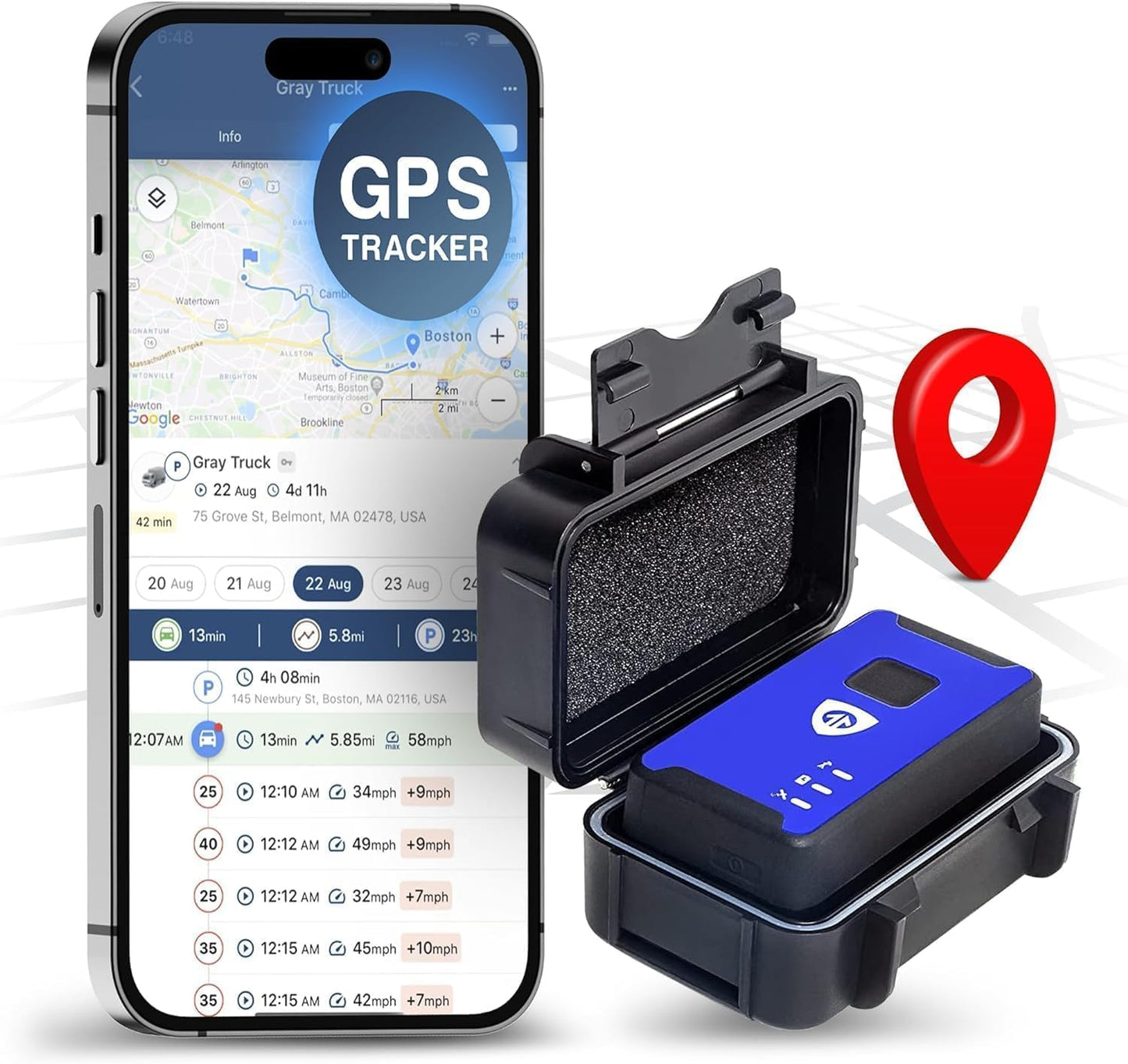 Rastreador GPS para vehículos Brickhouse Security Spark Nano 7
