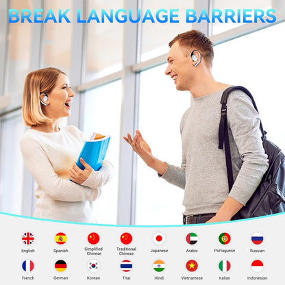 Auriculares de traducción inalambricos ergonomicos