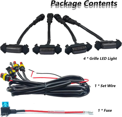 Seven Sparta 4 luces de parrilla LED blancas para Tacoma TRD Pro Grill
