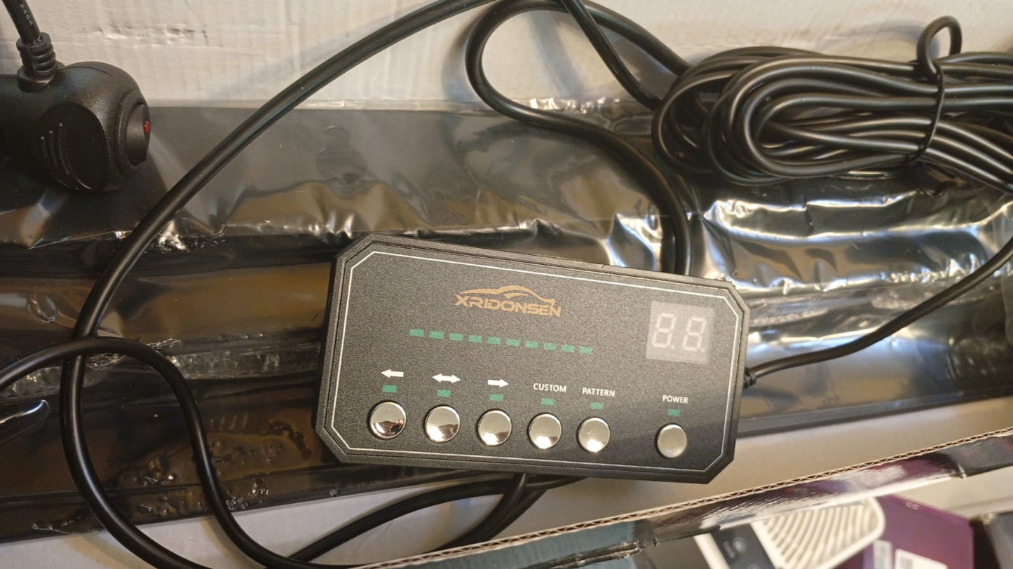 Barras de luces de emergencia, azules, 17", 2pcs. estroboscópicas.