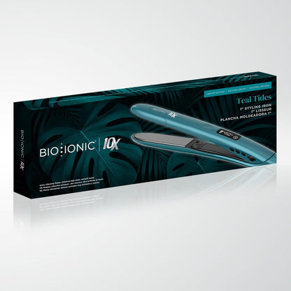 Plancha para Cabello Bio-Ionic 10X, Placas Sónicas Vibradoras 1"