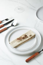 Vajilla Famiware 12 Piezas Gres Blanco Elegante