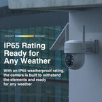 Cámara Seguridad Solar Inalámbrica 2K Exterior Wifi