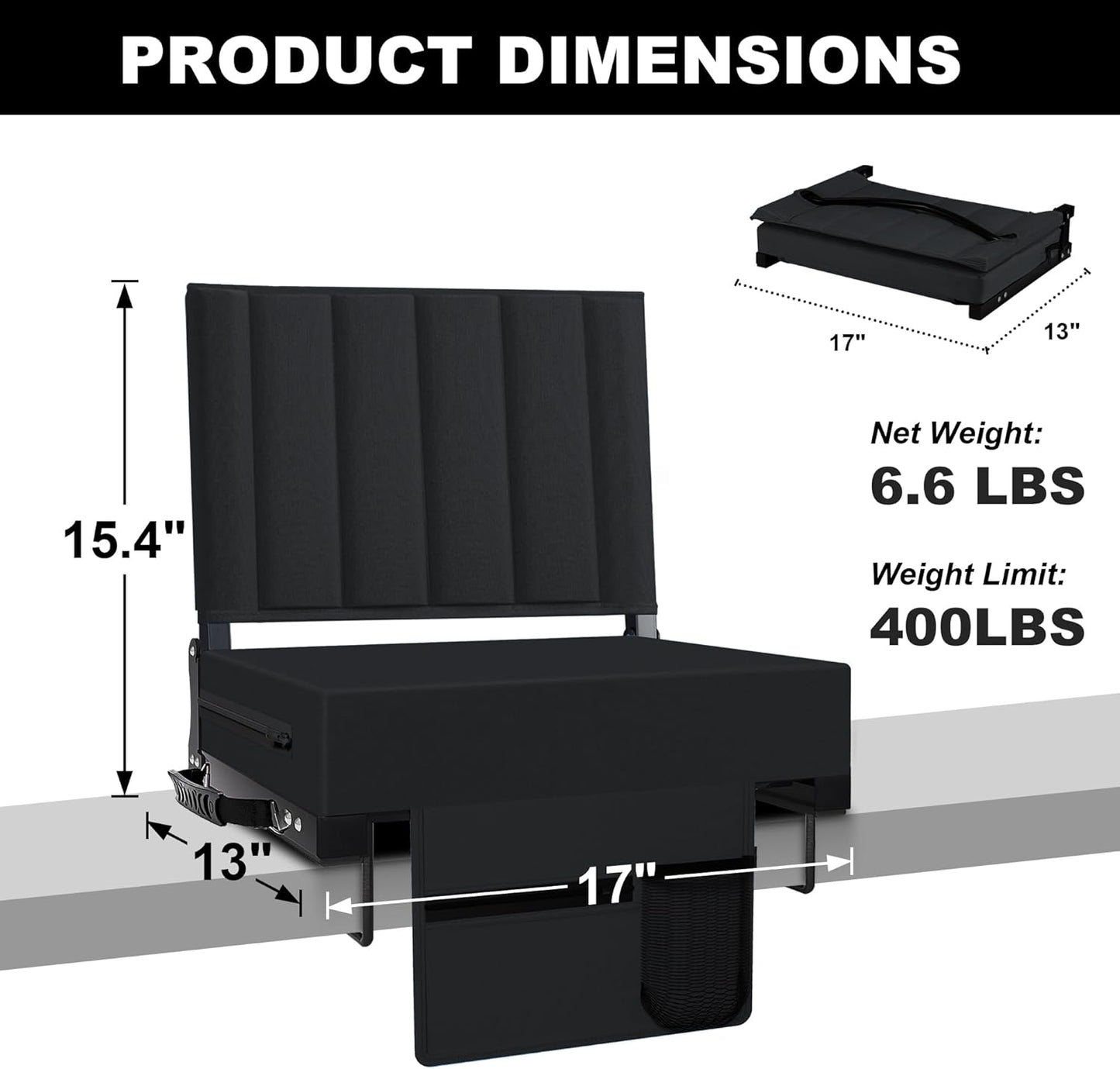 Asientos de estadio para gradas con soporte trasero y cojín.