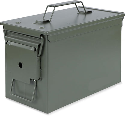 Contenedor con sistema de cierre frontal, acero de grado militar.