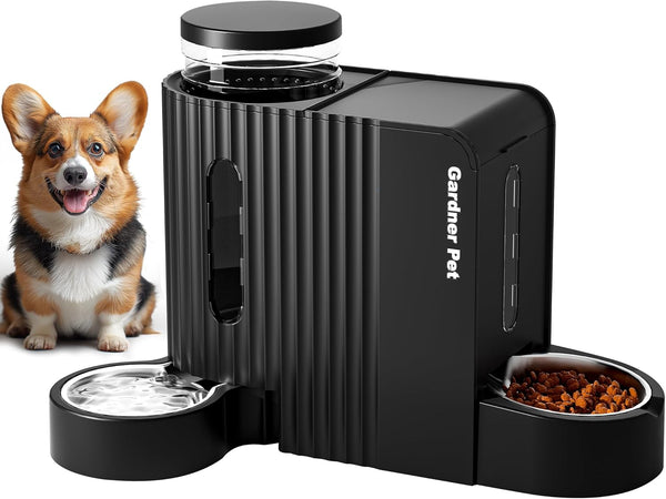 Comedero Automático para mascotas Con Dispensador Agua 1.8 Gal