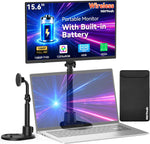 Monitor portátil inalámbrico Hotyeah 15.6", 1080P USB-C / HDMI