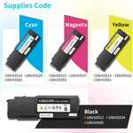 Cartuchos de Toner para Xerox C400, Paquete de 4, 08-DWXEROXC400S4