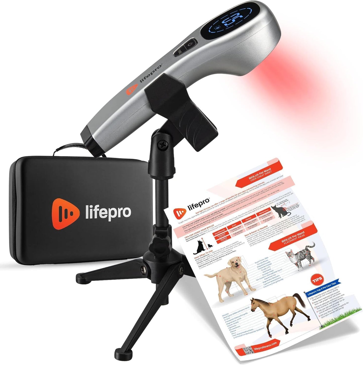 LifePro Dispositivo de terapia de luz roja portátil para cuerpo.