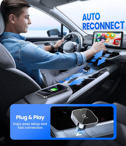 Adaptador inalámbrico Teeran CarPlay 2025 para Iphone