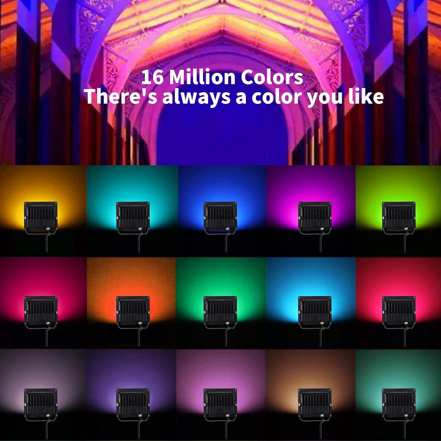 luces de paisaje para exteriores, con control por aplicación, Tisdlip.