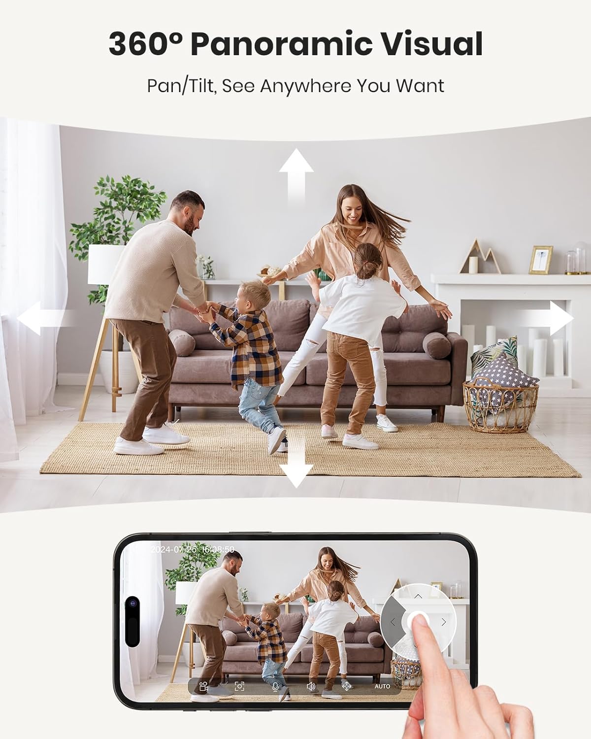 CAMSTRO - Cámaras de seguridad 3K para interiores.2 PACK (USADAS).