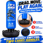 Saco de boxeo inflable azul Ninja de 63 pulgadas para niños — vista 3