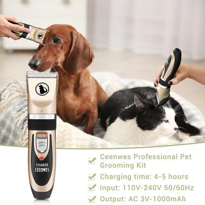 Cortapelos para perros Ceenwes, recargable, inalámbrico, (USADA).