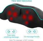 Masajeador de cuello y espalda Shiatsu, amasamiento profundo.