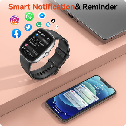 Reloj de seguimiento de actividad física con frecuencia cardíaca.