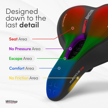 Wittkop - Asiento de Bicicleta para Hombres y Mujeres.
