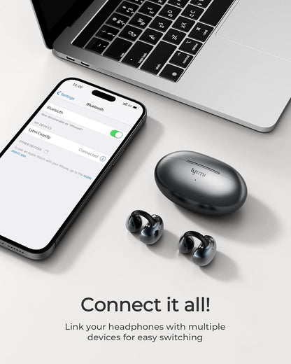 Audífonos abiertos Lytmi CozyClip con clip y Bluetooth 5.4.