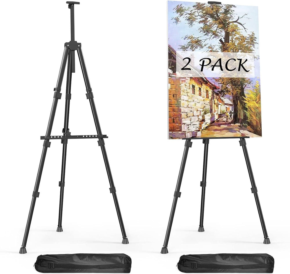 Caballete Para Pintar Lienzo 66” Portátil Metal Ajustable