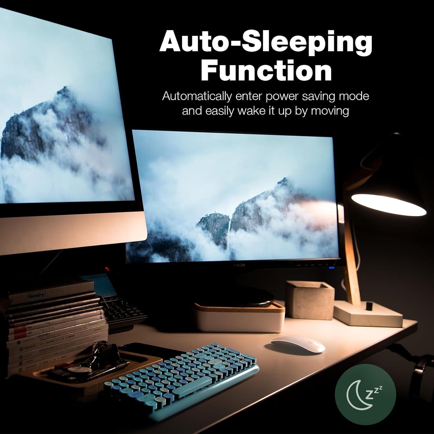 MOFII Teclado Bluetooth inalámbrico, p/iPhone, iPad, Android, Windows, MAC.