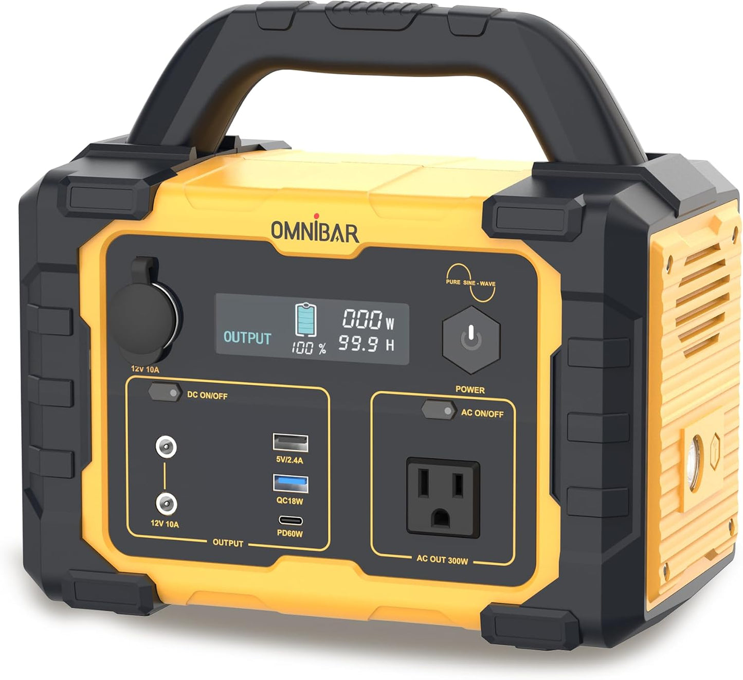 Estación de energía portátil de 300 W, batería de litio.