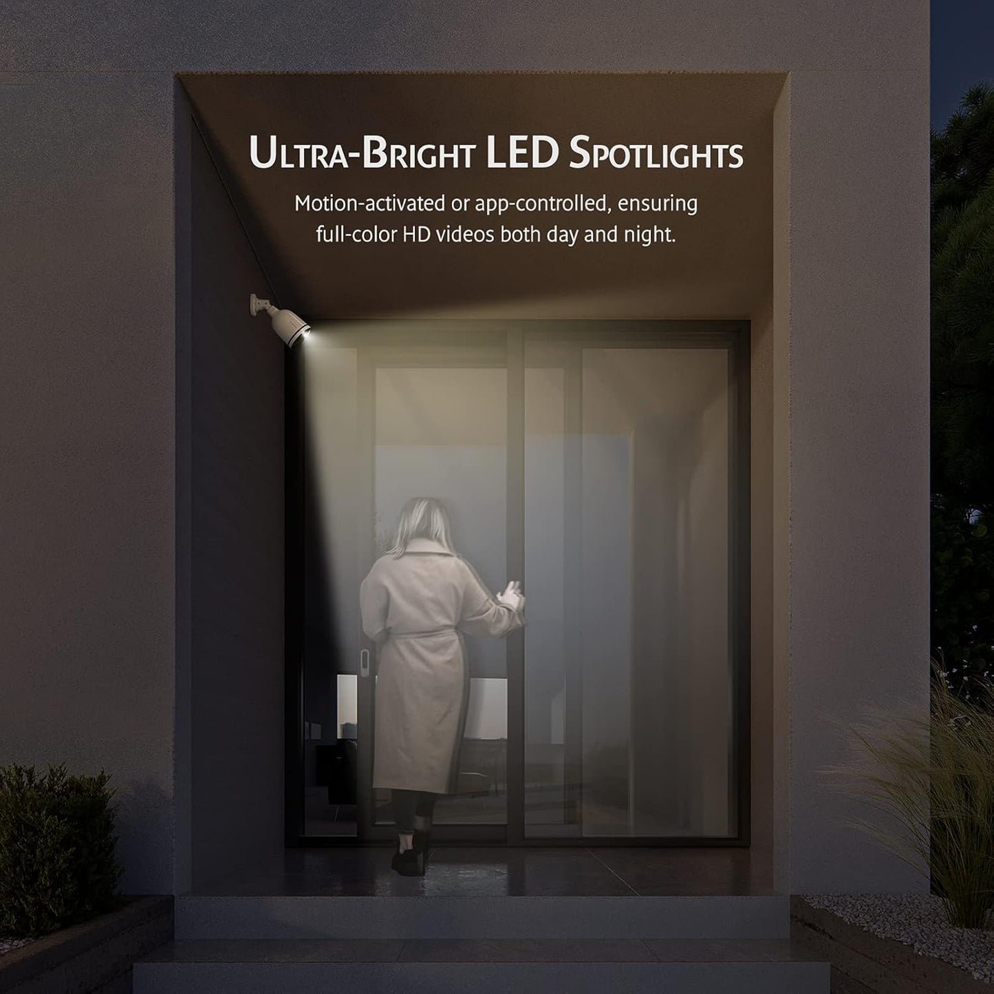 Cámara de seguridad X-Sense 2K/4MP para exteriores.