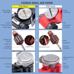 Bocina de aire FARBIN para camión 12V 150dB