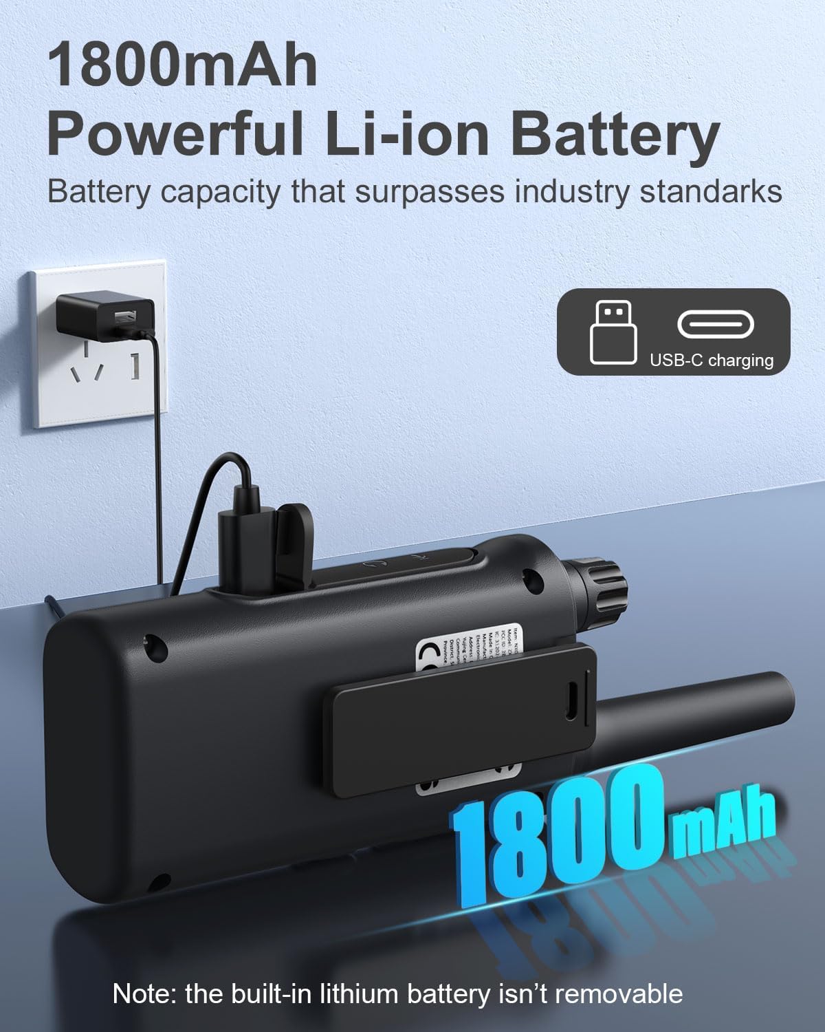 Walkie Talkies para adultos Alertas meteorológicas NOAA.