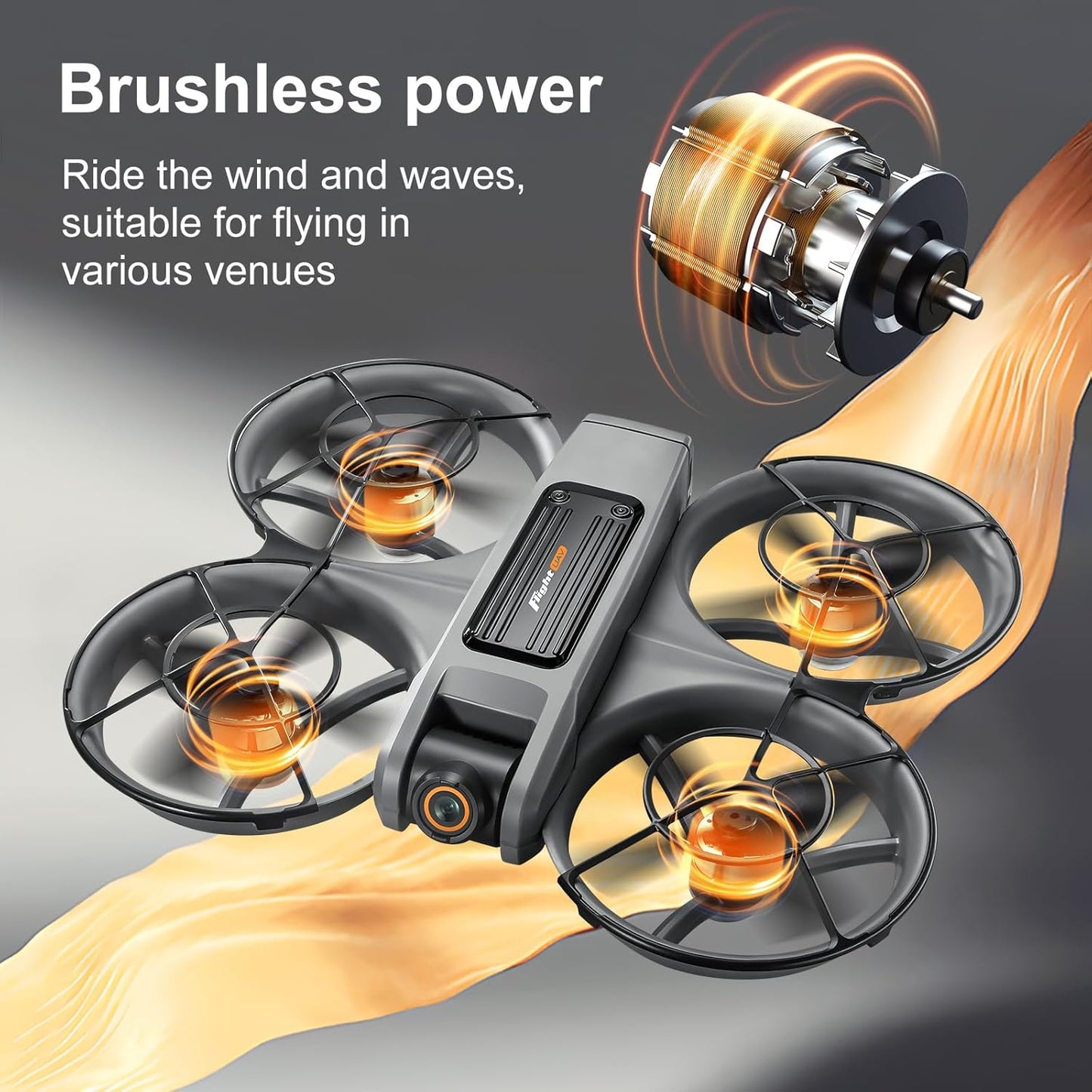 Drone con cámara, S156, motor sin escobillas, driver de visualización.