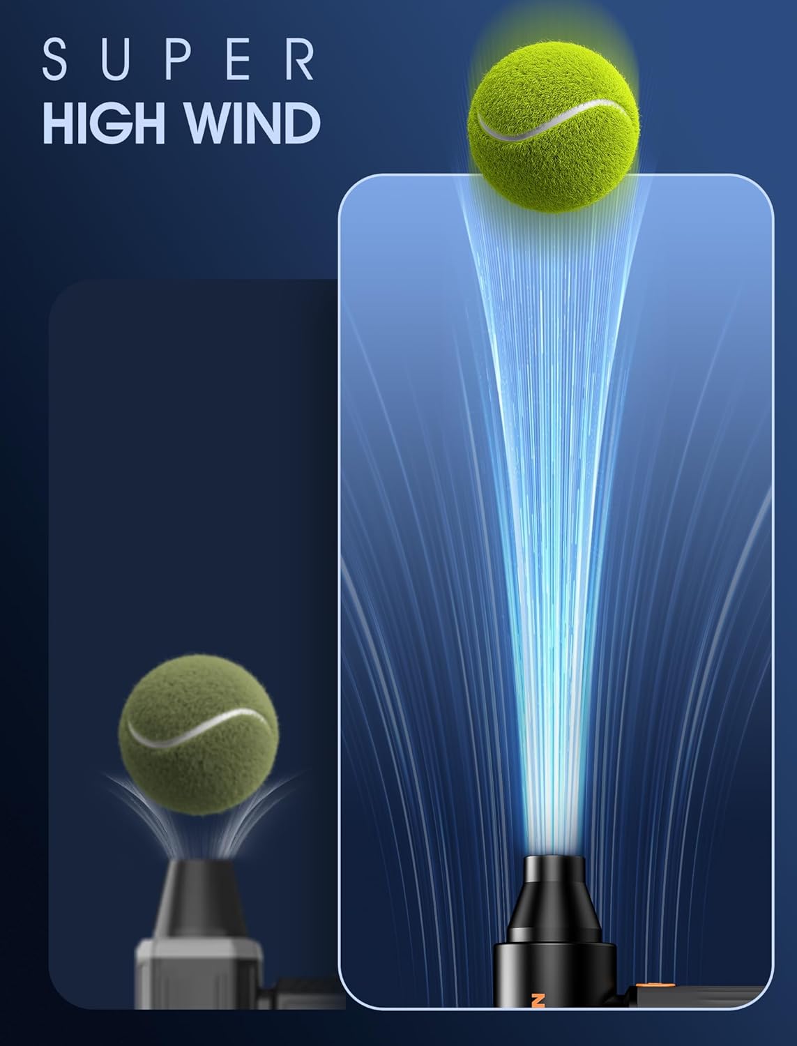 Soplador de aire, inalámbrico de 260000 RPM, Recargable, 3 Vel.