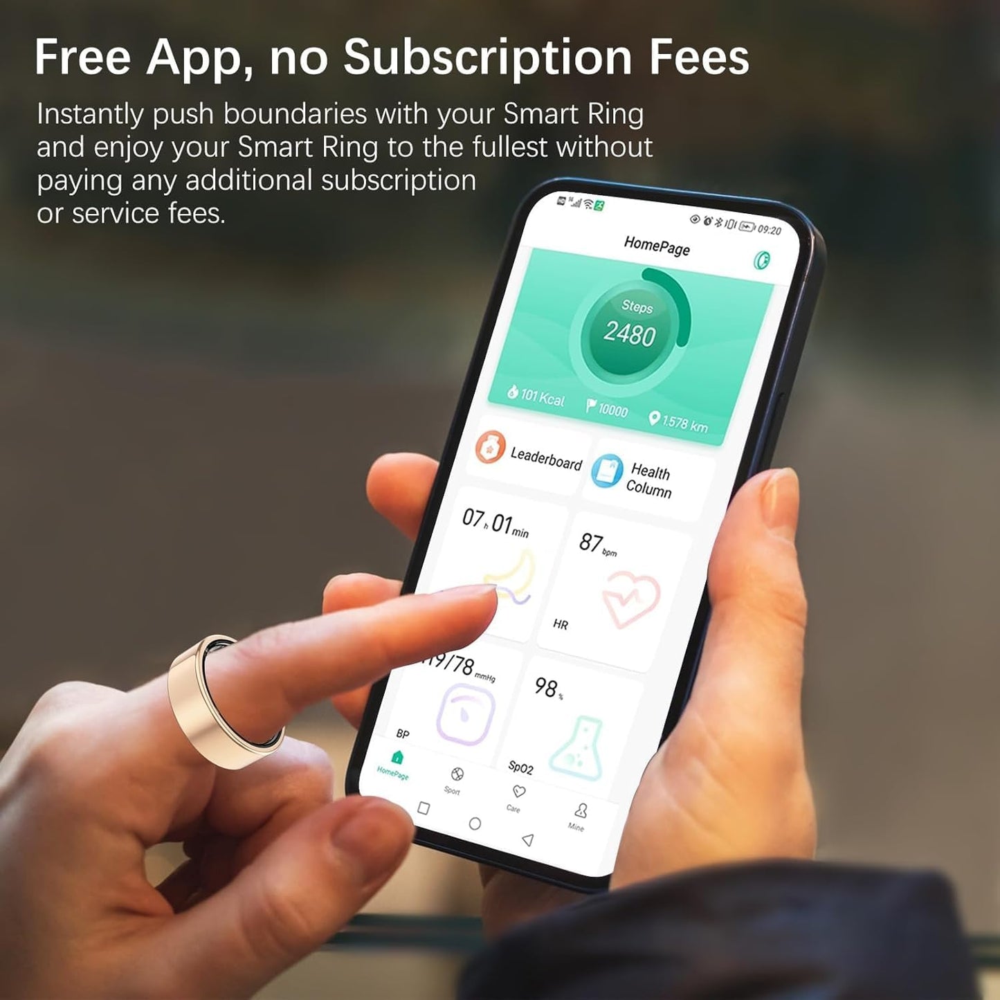 Anillo de seguimiento inteligente de salud y fitness talla #6