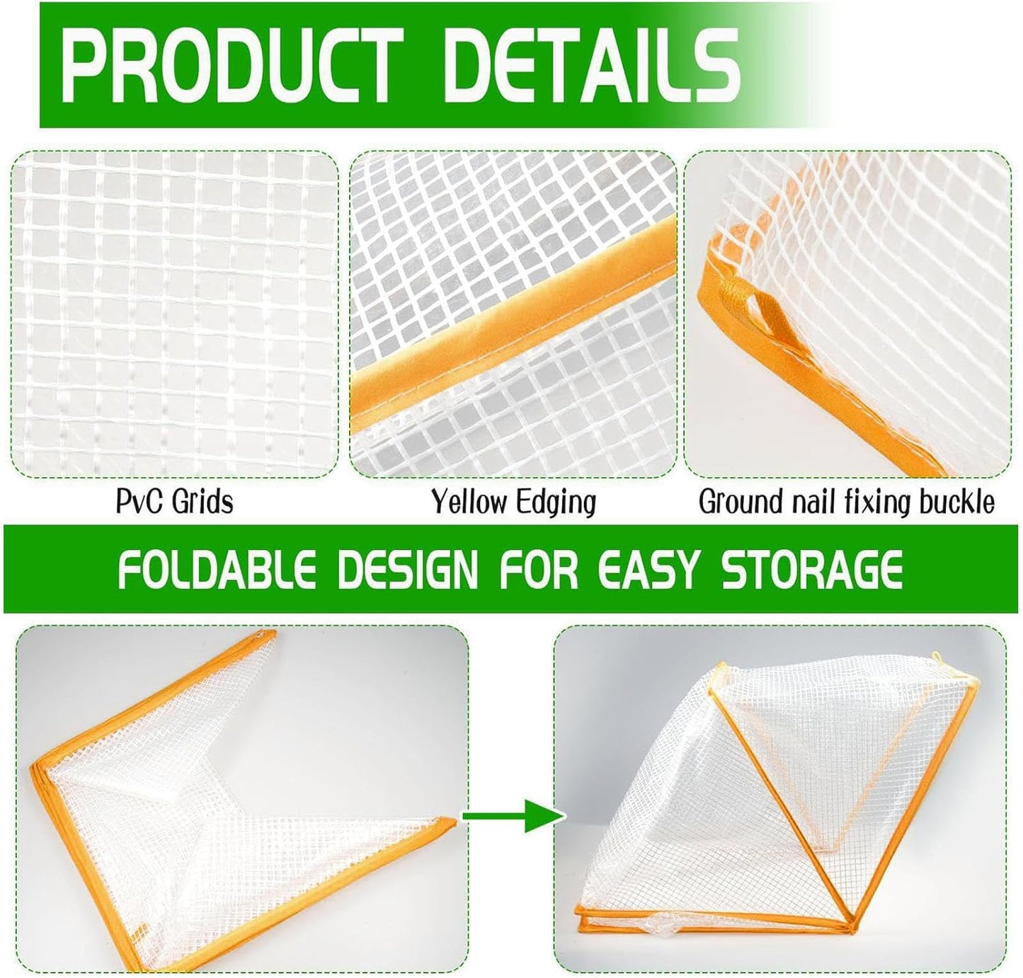 Cubierta de plantas, elevada y plegable, protección para clima extremo.