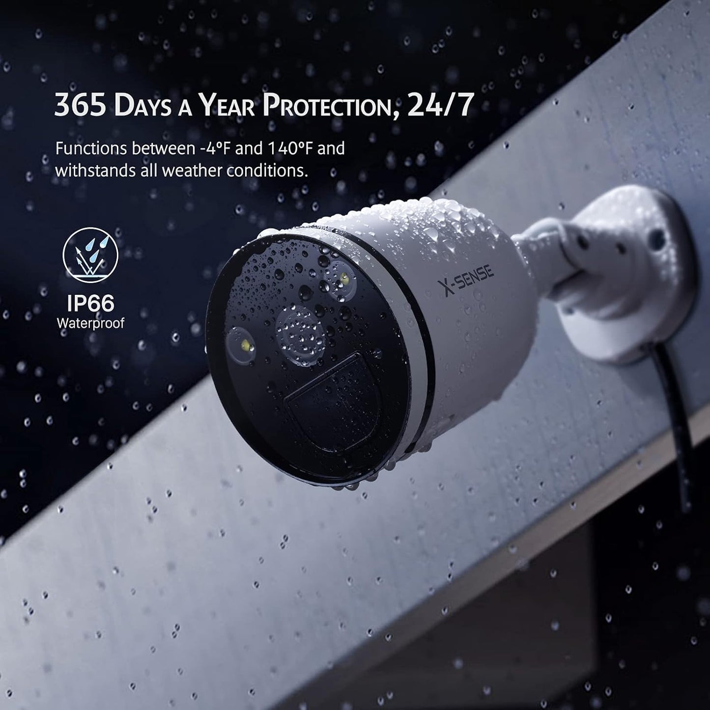 Cámara de seguridad X-Sense 2K/4MP para exteriores.