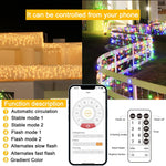 Luces de Navidad para exteriores, 40M/1680 LED, Control rem.