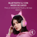 Auriculares Inalámbricos Razer Kraken BT Kitty, Cancelación De Ruido.