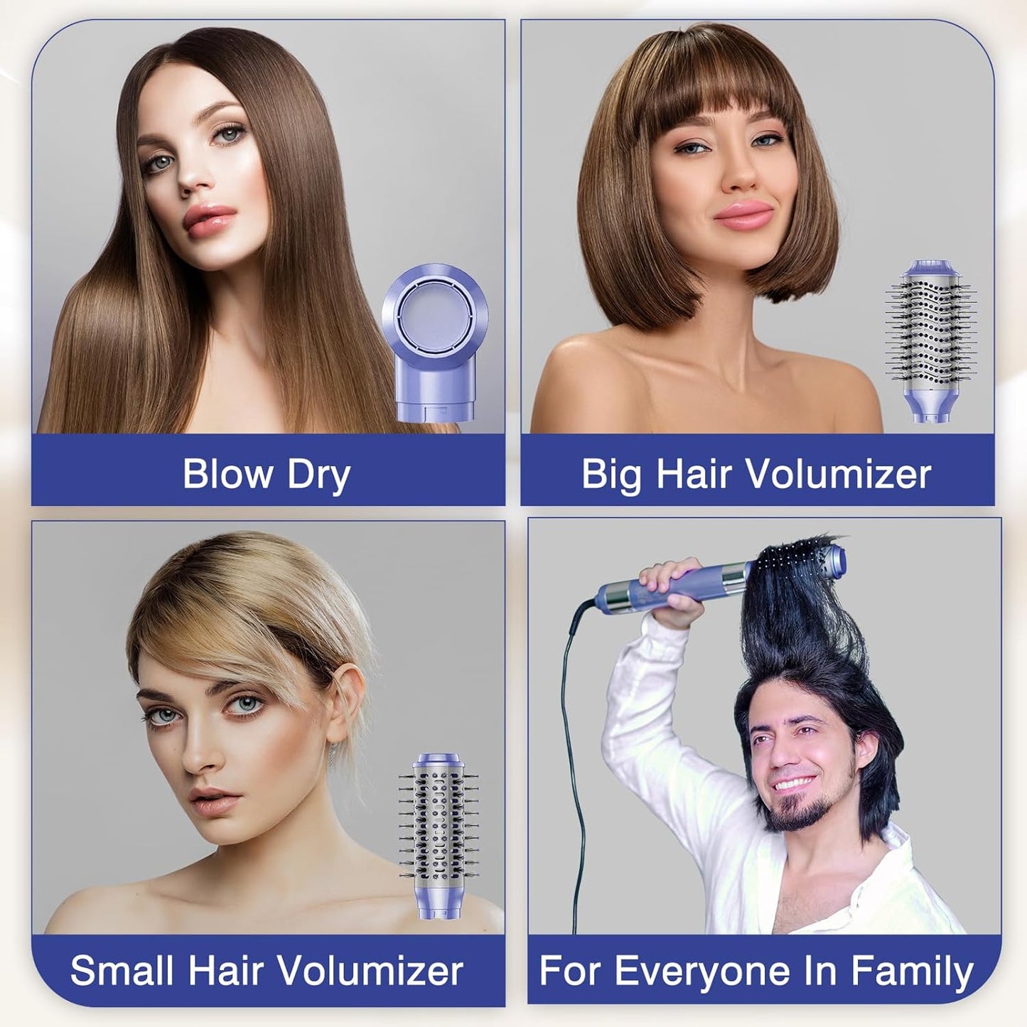 Cepillo secador de pelo de alta velocidad Lyealion Púrpura