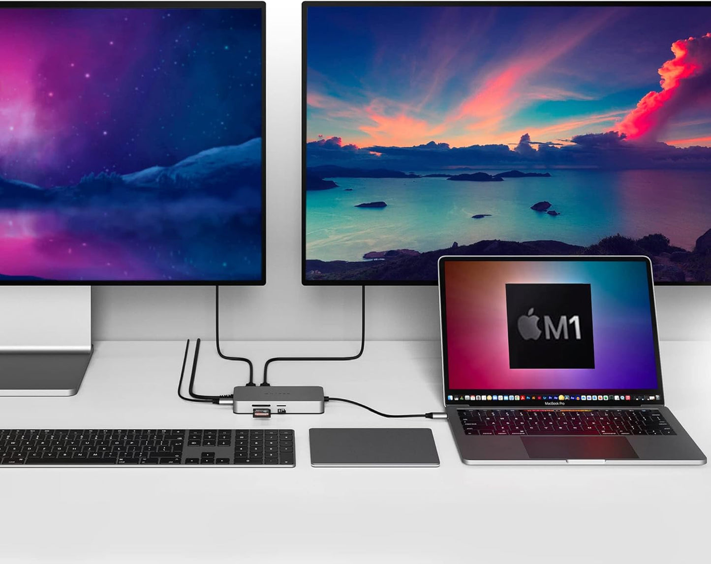 Concentrador USB C Hyper Drive M1 M2 para MacBook