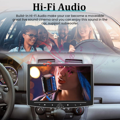 Estéreo con pantalla táctil un solo DIN Apple Carplay y Android