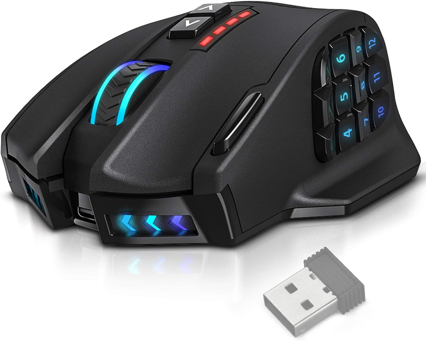 UtechSmart Venus Pro RGB Wireless MMO Gaming Mouse.