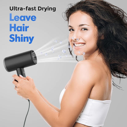 SIYOO, Secador de pelo profesional iónico con difusor y boquilla.