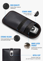 2 Bolsas Faraday para llaves de coche 3.15x4.5 "