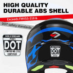 Casco de motocross para niños, con gafas y guantes, (USADO).