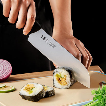 Cuchillo de cocina de acero inoxidable, Wang Mazhi, 185mm.