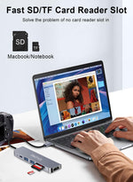 Adaptador USB-C compatible MacBook Pro/Air 6-1